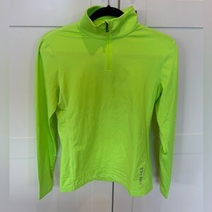 Bogner Fire + Ice | Neon Green Long Sleeve Base Layer Top